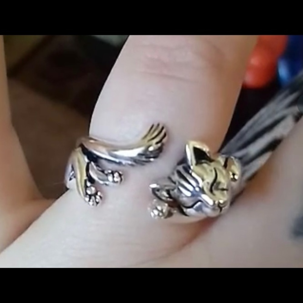 Sleeping kitty ring - Picture 2 of 10